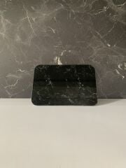 16x23cm - Siyah Mermer, Kesme Tahtası - Sunumluk