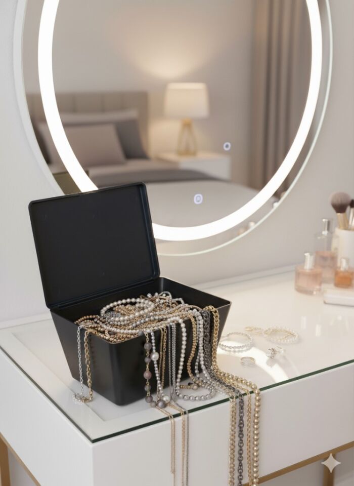 Siyah, Kapaklı Saklama Ve Takı Kutusu - Brasil Model