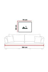 60 x 70 cm Boya Desenli Cam Tablo 4mm Temperli Camdır