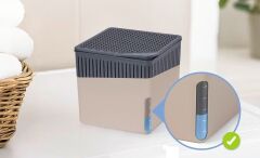 Sarı, Limon Kare Nem Alıcı & Rutubet Giderici Aparat + Tablet – 500 Gram