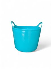 Turkuaz, Esnek Plastik Kova – 20 Litre, Temizli Kovası, Esneyebilen Oyuncak ve Çamaşır Sepeti