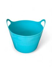 Turkuaz, Esnek Plastik Kova – 20 Litre, Temizli Kovası, Esneyebilen Oyuncak ve Çamaşır Sepeti