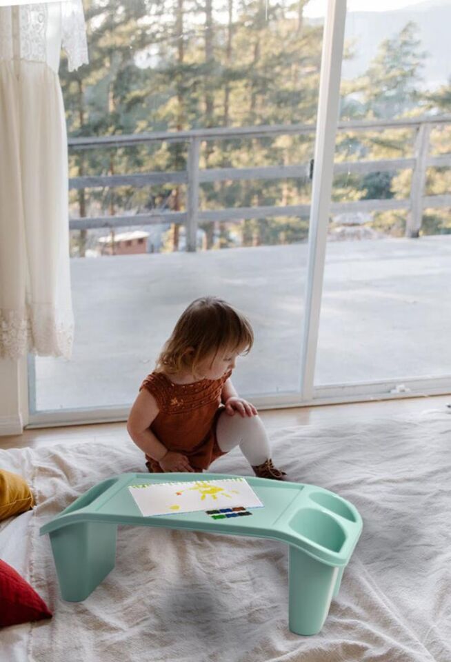 Yeşil, Çocuk Çalışma Masası - Kalemlikli Organizer Masa