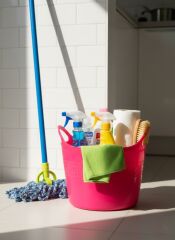 Pembe, Esnek Plastik Kova – 20 Litre, Temizli Kovası, Esneyebilen Oyuncak ve Çamaşır Sepeti