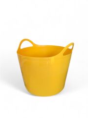 Sarı, Esnek Plastik Kova – 42 Litre, Kurban Kovası, Esneyebilen Oyuncak ve Çamaşır Sepeti