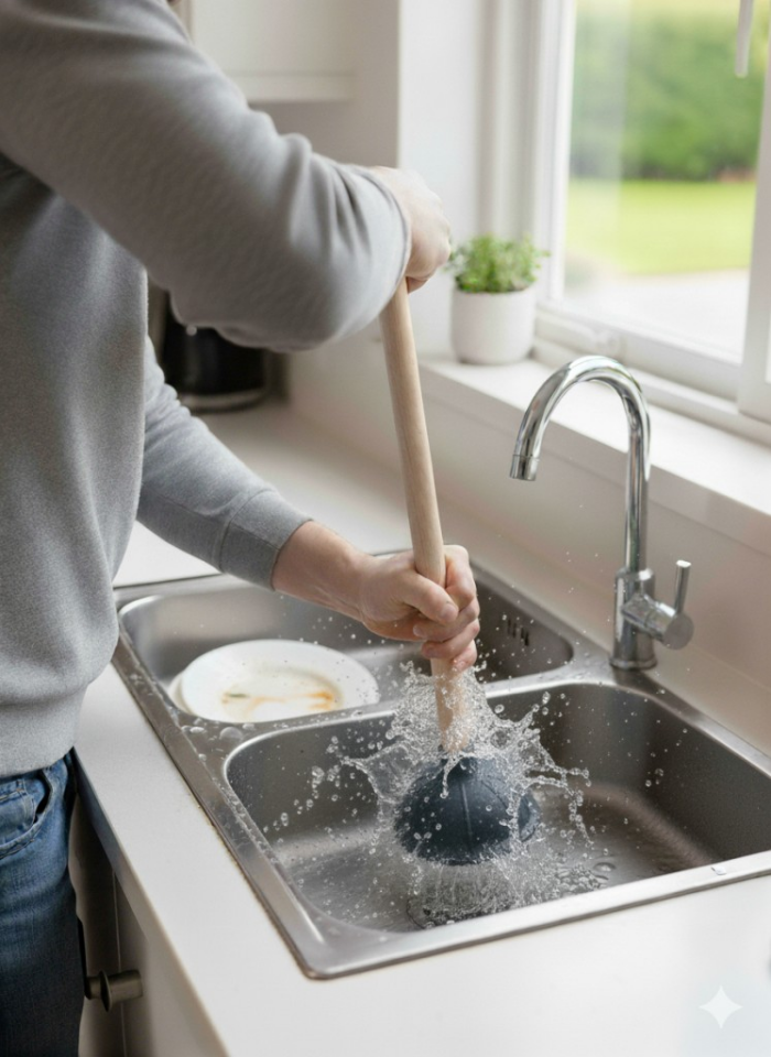 Antrasit - Klozet, Banyo ve Lavabo Gider Açma Pompası