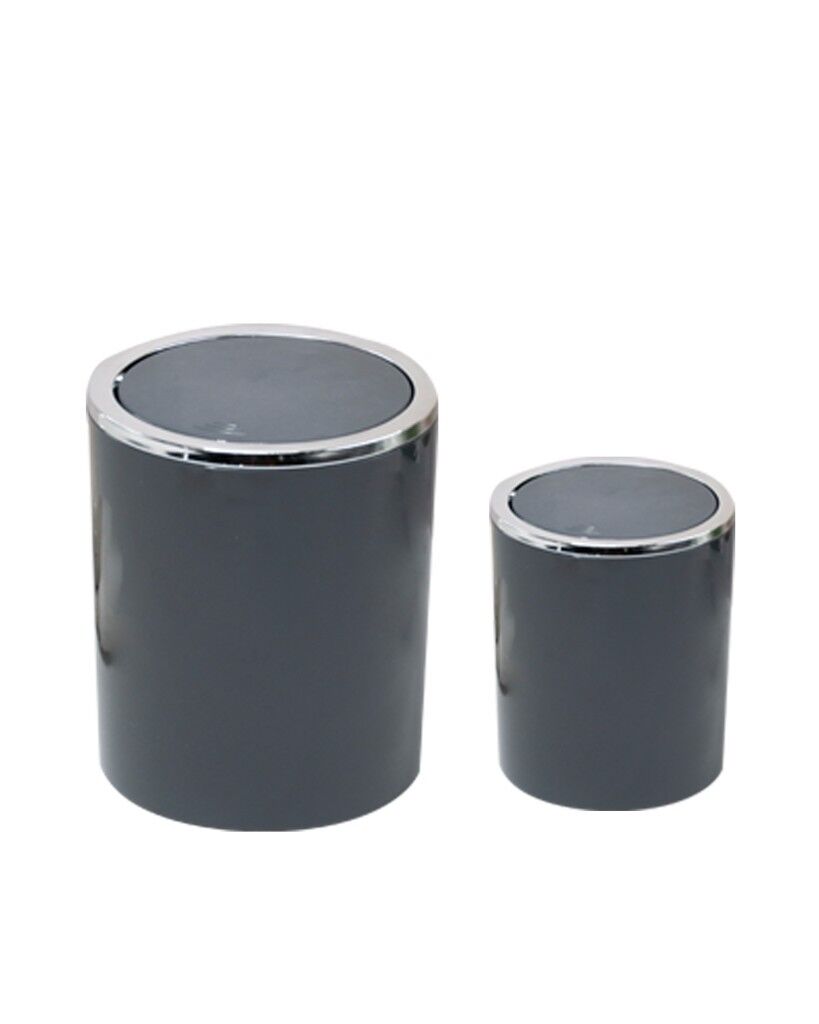 2'li Antrasit, Çöp Kovası 5 Litre Ve 2 Litre - İnca Model