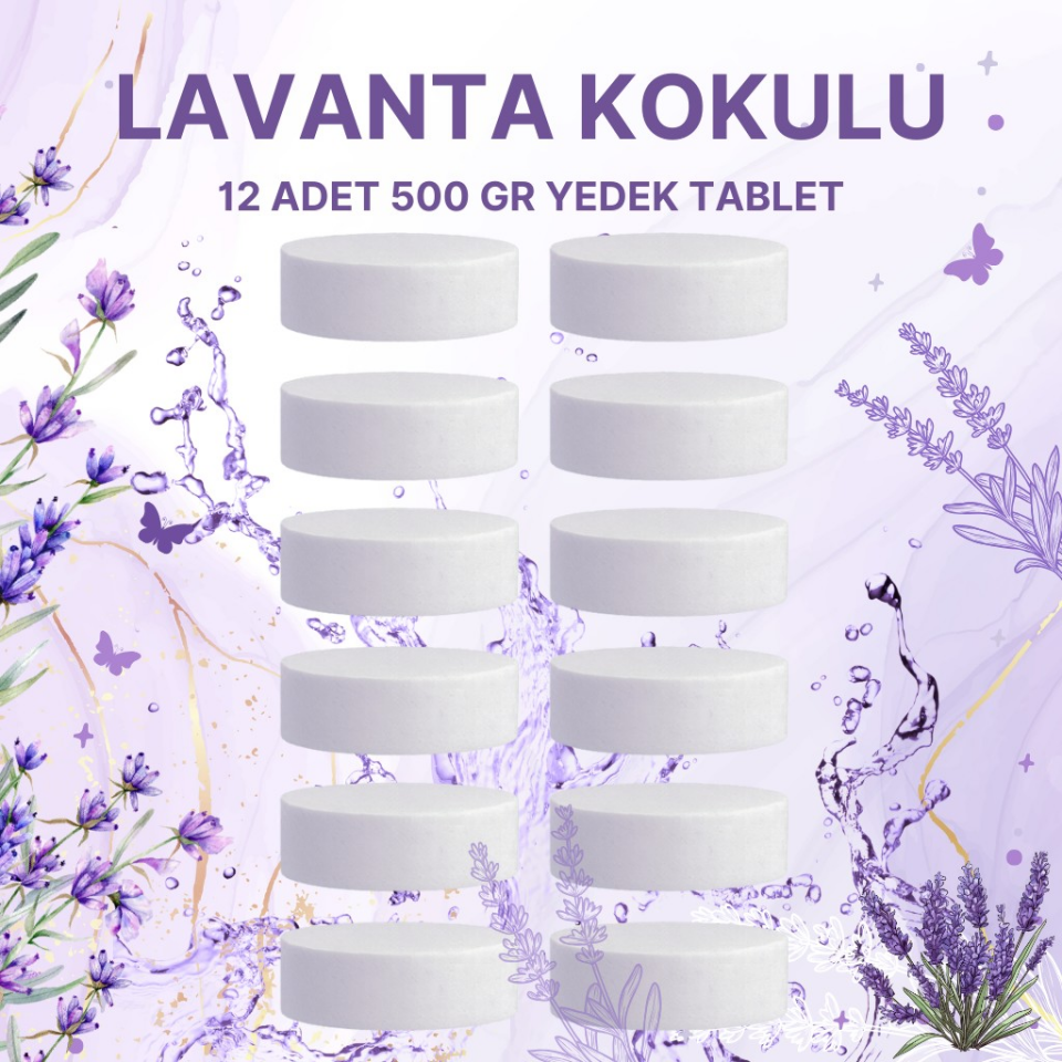 6 Adet 2x500GR - LAVANTA - Nem Alıcı Rutubet Giderici Yedek Tablet