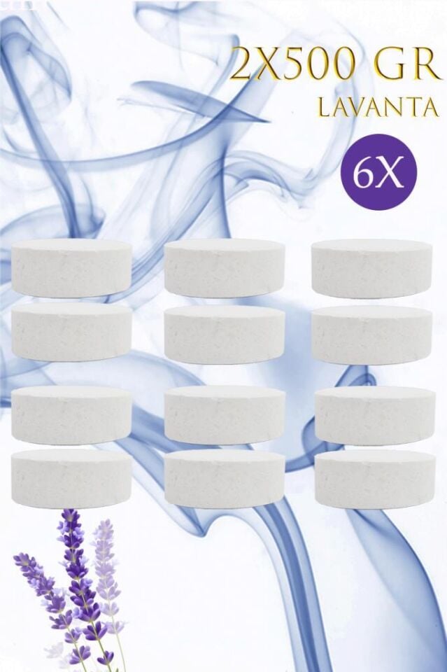 6 Adet 2x500GR - LAVANTA - Nem Alıcı Rutubet Giderici Yedek Tablet