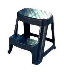 Antrasit, Plastik Basamaklı Tabure – Kaymaz Yüzeyli, Dayanıklı ve Taşınabilir