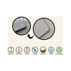 30x40 cm Cam Kesme Tahtası Kır Çiçeği