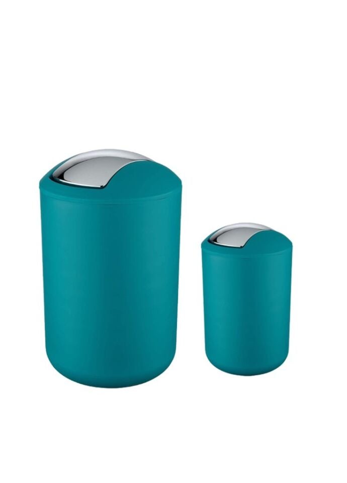 2'li Turkuaz, Çöp Kovası 6,4 Litre ve 2 Litre - Brasil Model