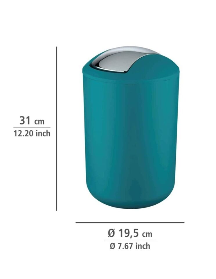 2'li Turkuaz, Çöp Kovası 6,4 Litre ve 2 Litre - Brasil Model