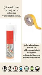 60 x 70 cm Siyah Yaldızlı Desenli Cam Ocak Arkası Koruyucu