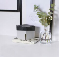 1 Kg - Gri Kare Aparat, Vanilya - Nem Alıcı Aparat + Tablet - Rutubet Giderici