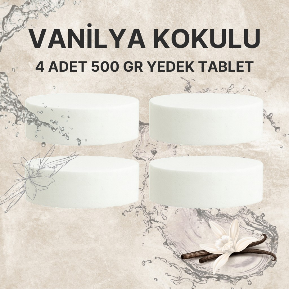 2 Adet 2x500Gr - VANİLYA - Nem Alıcı Rutubet Giderici Yedek Tablet