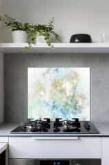60 x 70 cm Işıl Desenli Cam Ocak Arkası Koruyucu