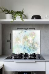 60 x 70 cm Işıl Desenli Cam Ocak Arkası Koruyucu