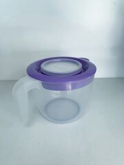 Mor, Kapaklı Mikser Kabı Kaydırmaz Tabanlı 2 Litre