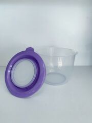 Mor, Kapaklı Mikser Kabı Kaydırmaz Tabanlı 2 Litre