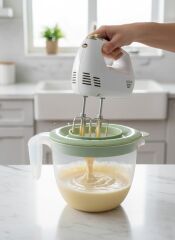 Yeşil, Kapaklı Mikser Kabı Kaydırmaz Tabanlı 2 Litre