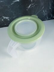 Yeşil, Kapaklı Mikser Kabı Kaydırmaz Tabanlı 2 Litre