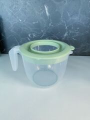 Yeşil, Kapaklı Mikser Kabı Kaydırmaz Tabanlı 2 Litre