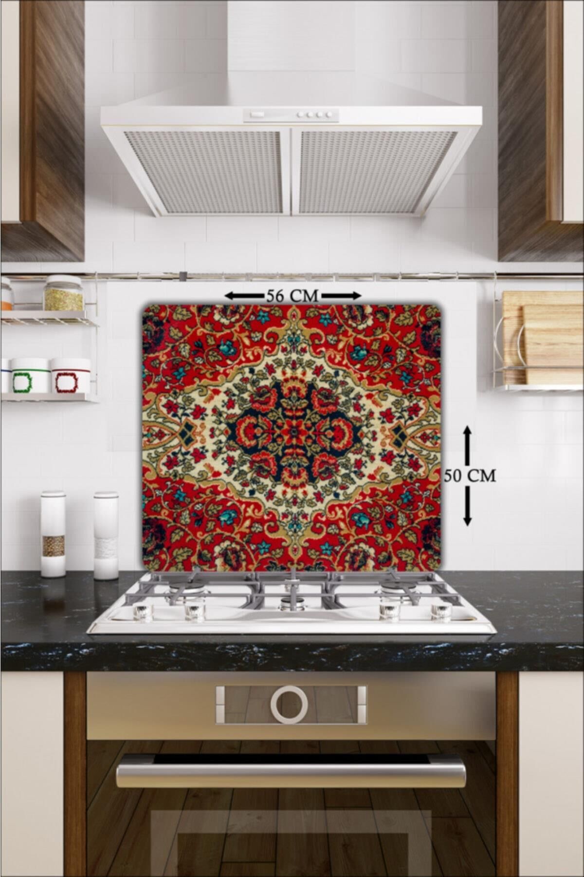 50X56 cm Cam Ocak Koruyucu Halı