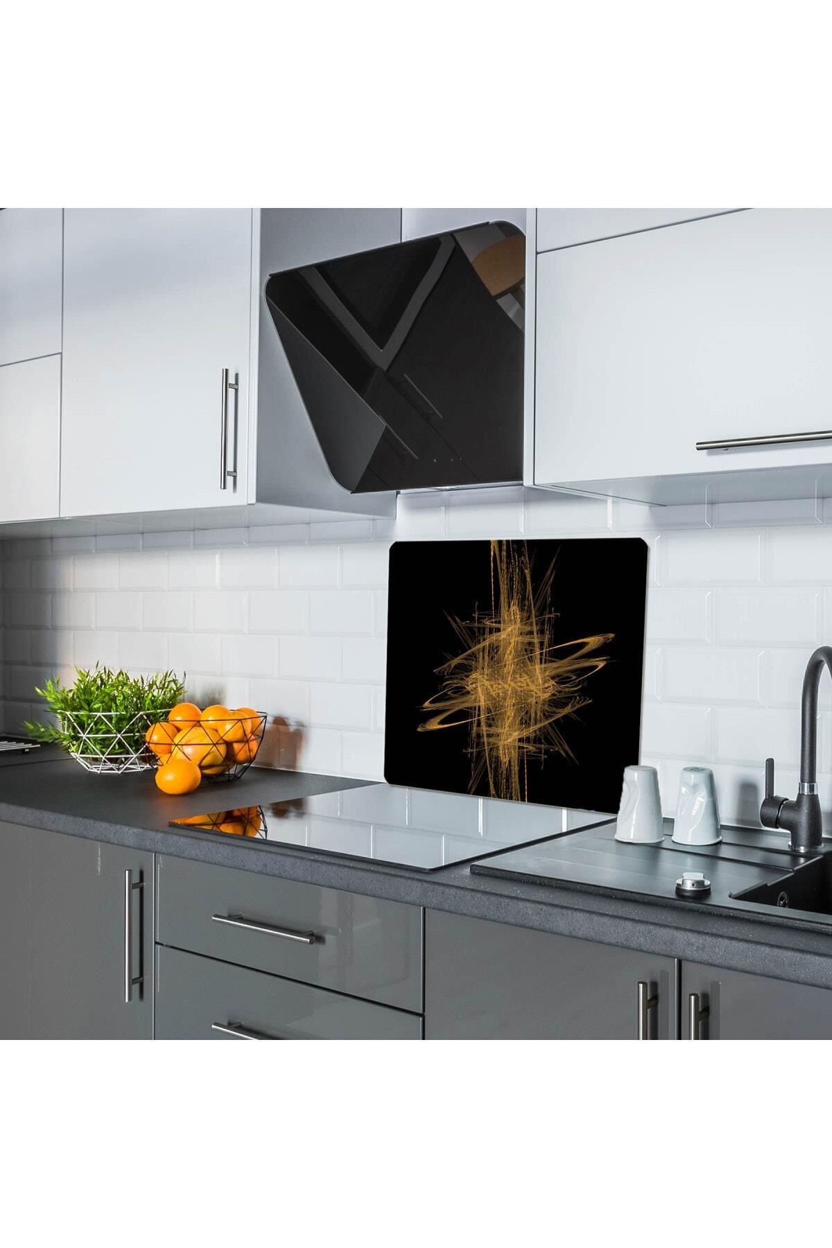 50X56 cm Cam Ocak Koruyucu Yıldız Cam