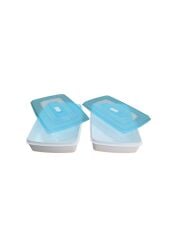 2'li Mavi, Kapaklı Kilitli Saklama Kabı