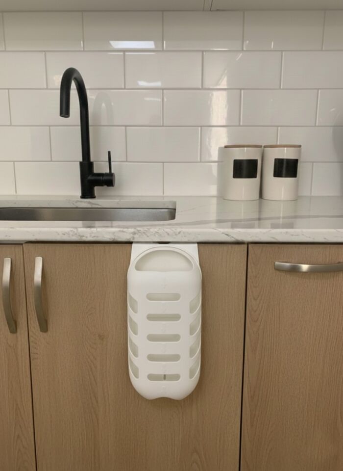 Beyaz, Plastik Poşetlik Saklama ve Düzenleme Kutusu