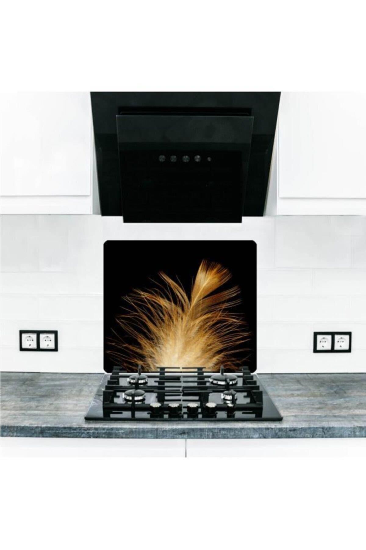 50X56 cm Cam Ocak Koruyucu Kozmozu