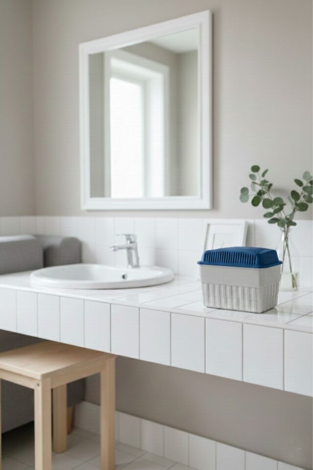 1 Kilogram Dikdörtgen, Yeşil Elma Kokulu - Nem Alıcı Aparat + Tablet