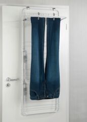 3 Raflı 6 Kancalı Kapı Çamaşır Kurutmalığı