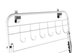 3 Raflı 6 Kancalı Kapı Çamaşır Kurutmalığı