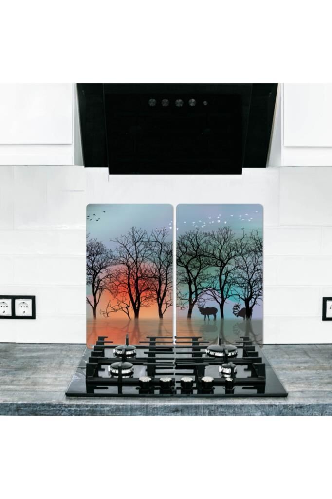 2' li 30x52 cm Cam Ocak Koruyucu Model 379