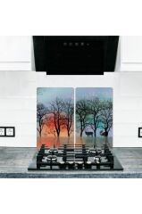 2' li 30x52 cm Cam Ocak Koruyucu Model 379