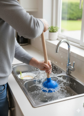Mavi - Klozet, Banyo ve Lavabo Gider Açma Pompası