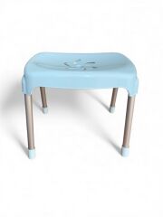 Mavi, Çocuk Sandalyesi Metal Ayaklı Tabure