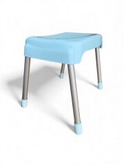 Mavi, Çocuk Sandalyesi Metal Ayaklı Tabure
