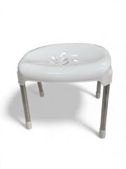 Beyaz, Çocuk Sandalyesi Metal Ayaklı Tabure