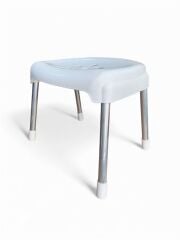 Beyaz, Çocuk Sandalyesi Metal Ayaklı Tabure