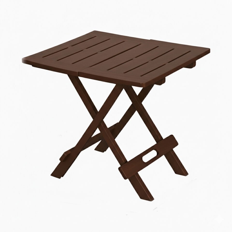 Kahverengi, Plastik Katlanabilir Piknik Masası