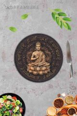 Put Cam Kesme Tahtası - Sunum Tabağı| Çap 20