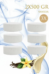 3 Adet 2x500Gr - VANİLYA - Nem Alıcı Rutubet Giderici Yedek Tablet