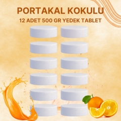 6 Adet 2x500Gr - PORTAKAL - Nem Alıcı Rutubet Giderici Yedek Tablet