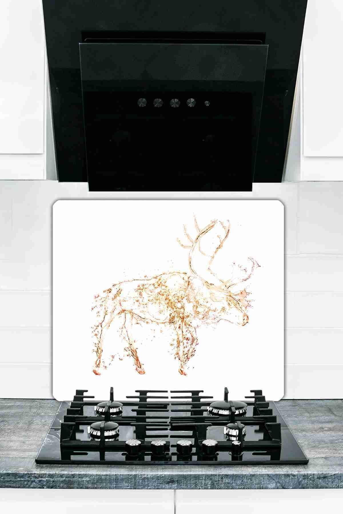 50X56 cm Cam Ocak Koruyucu Model 21