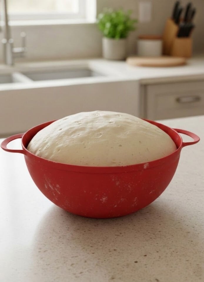 Kırmızı, Hamur Mayalama ve Yoğurt Saklama Kabı 8,5 Litre