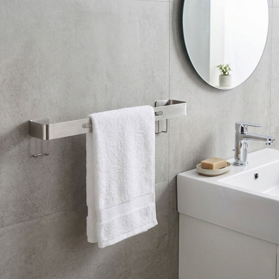 Paslanmaz Çelik Havluluk – Duvara Monte Banyo Havlu Askılığı – Dayanıklı Modern Tasarım