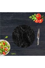 Çap 32 cm Siyah Mermer